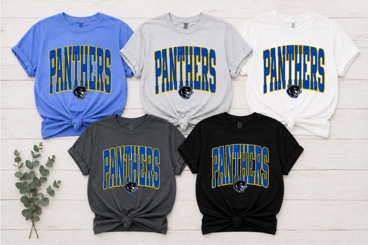 Panthers Tall Letters with Outline