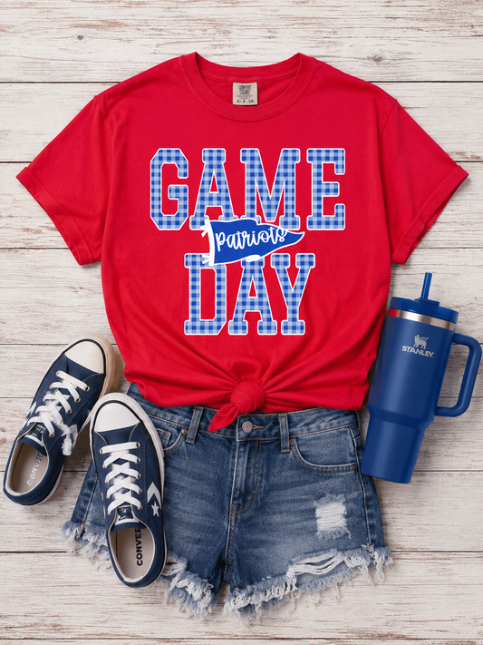GAME DAY Gingham - Patriots