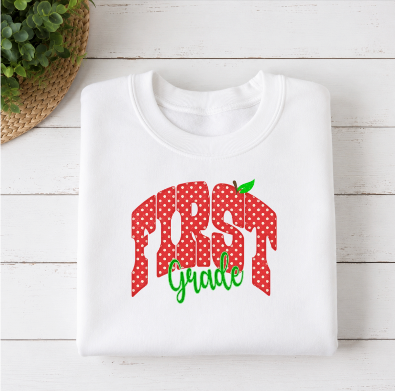 Red Polka Dot Apple Grade Level
