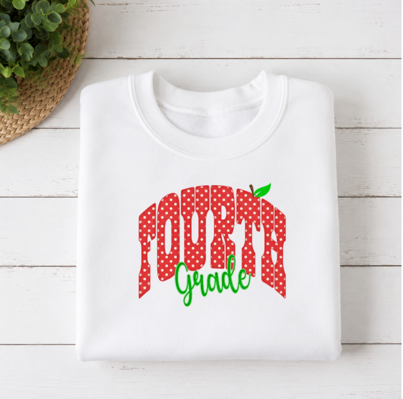 Red Polka Dot Apple Grade Level
