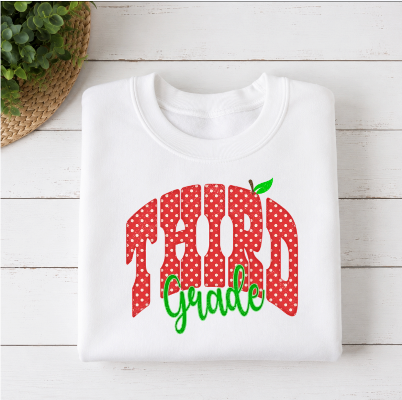 Red Polka Dot Apple Grade Level