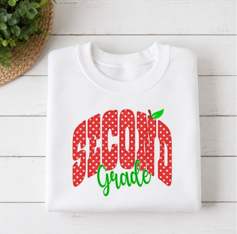 Red Polka Dot Apple Grade Level