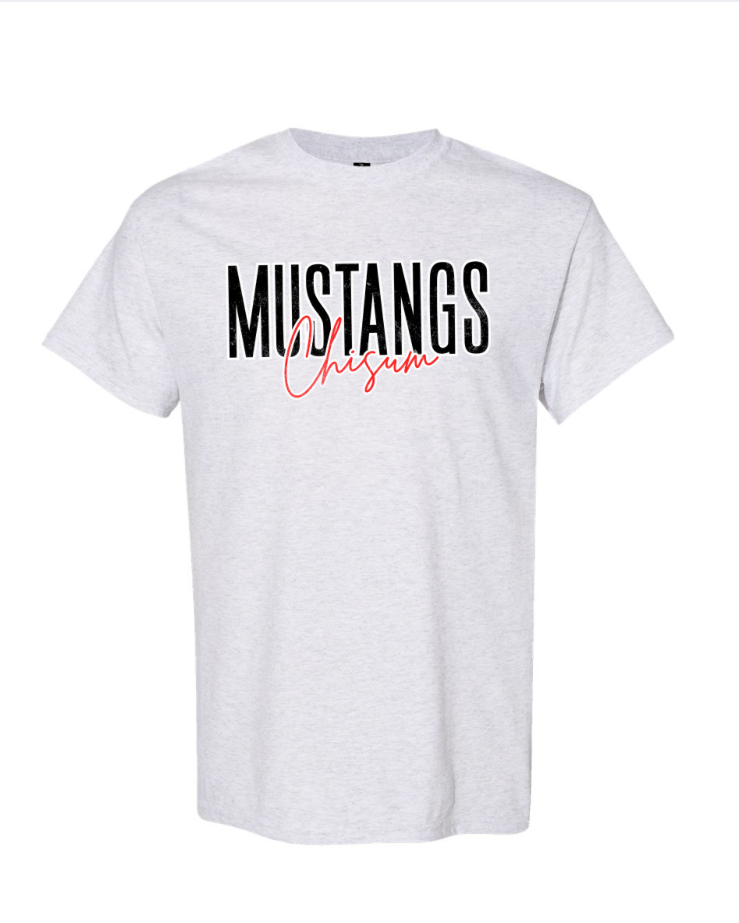 Chisum Mustangs - Ash Gray Gildan