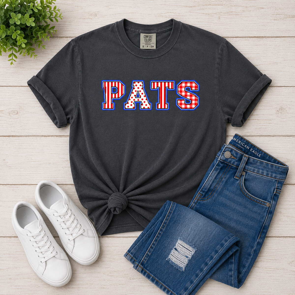 Patriots Polka Dots and Stripes