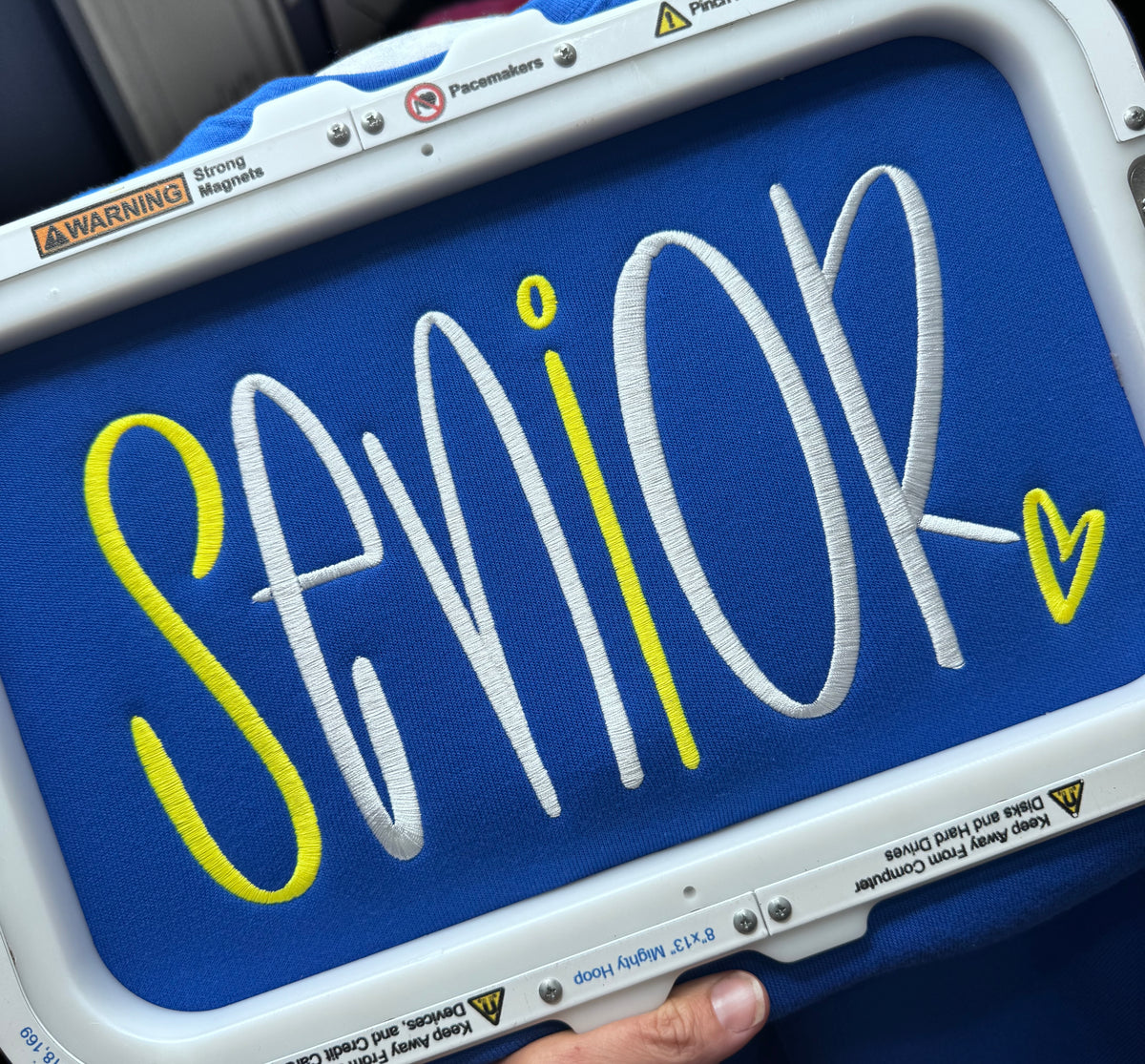 Senior Tall Hand Lettered Embroidered Sweatshirt