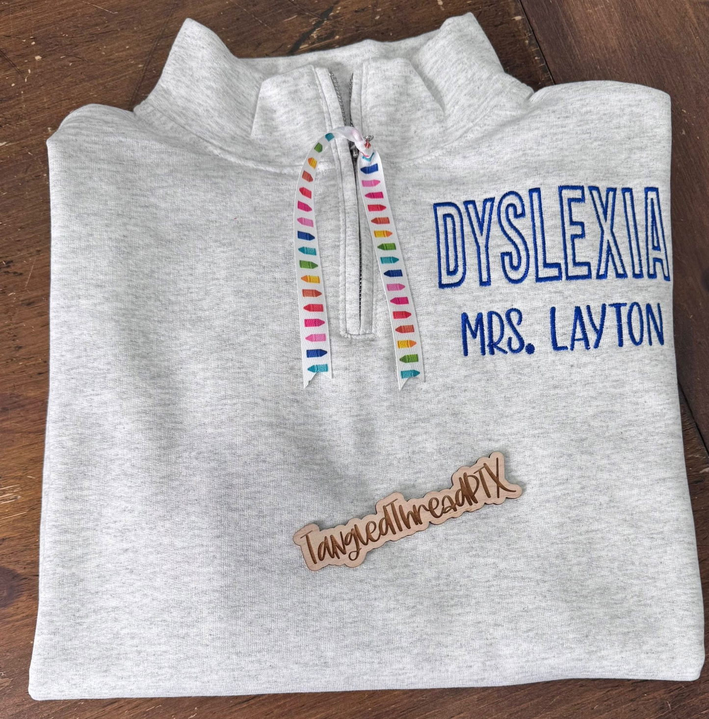 Dyslexia - Personalized 1/4 Zip