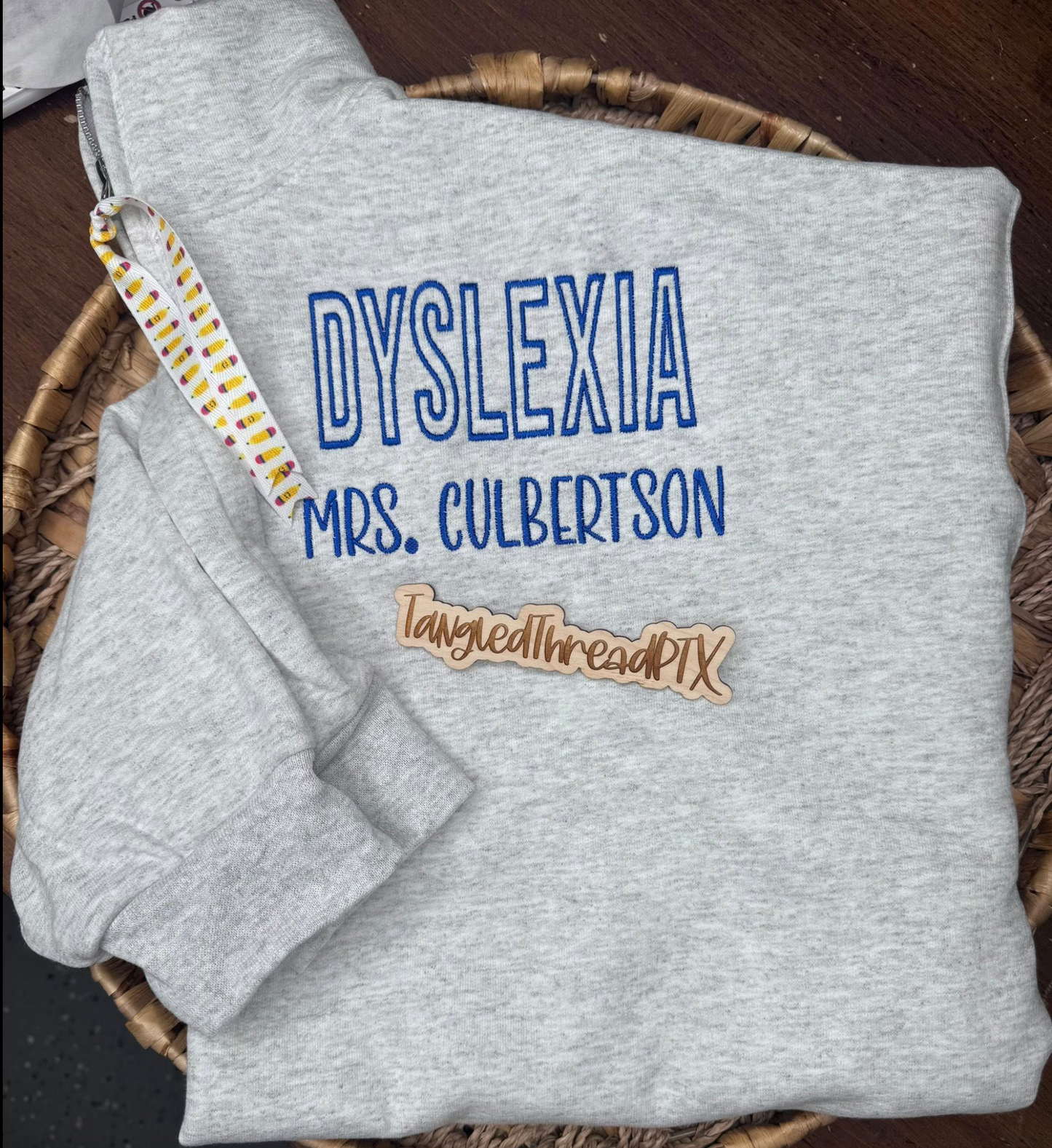 Dyslexia - Personalized 1/4 Zip