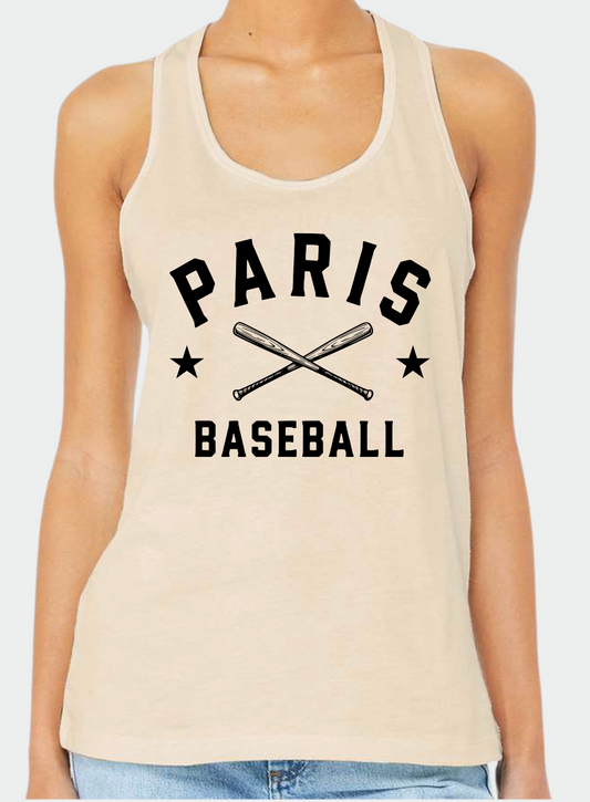 Paris Baseball Stars - Bella Racerback Tank - Womens