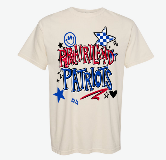 Beige Prairiland Patriots Smiley Collage