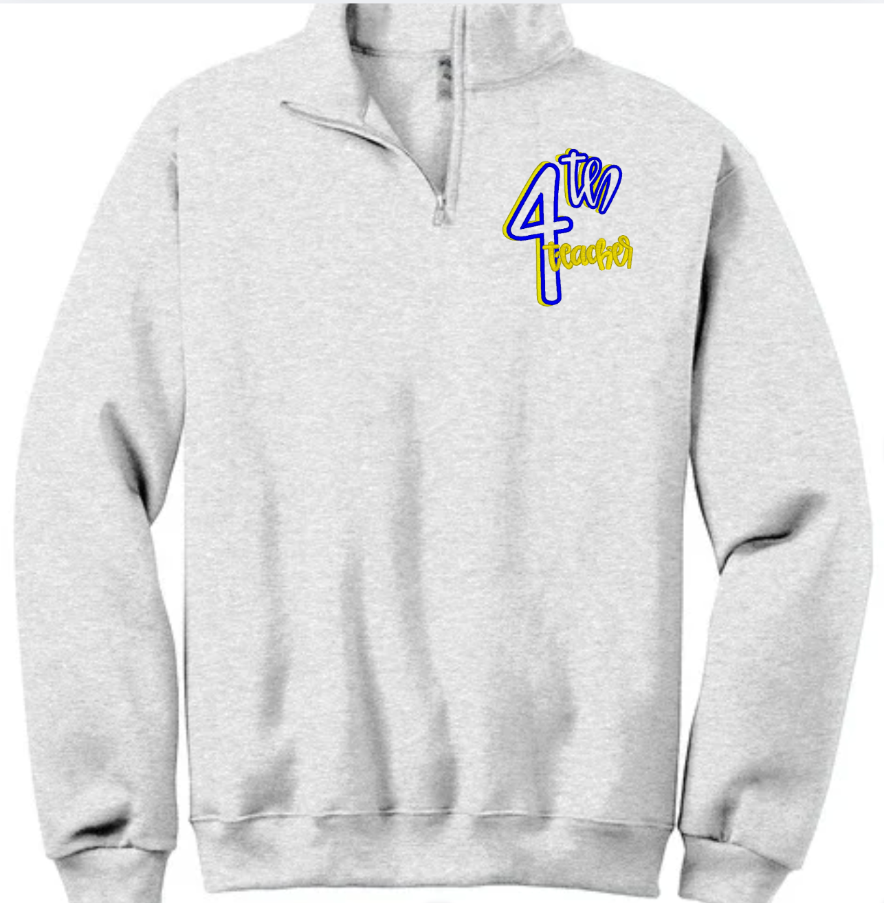 Grade Level Teacher 1/4 Zip - Embroidered
