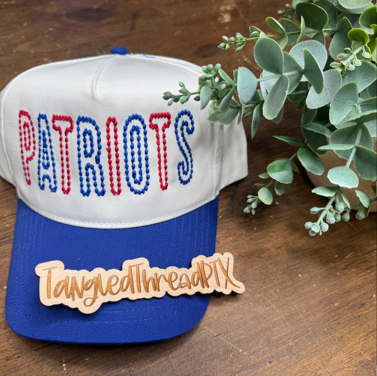 Patriots Dots Hat - Embroidered Alternating Colors