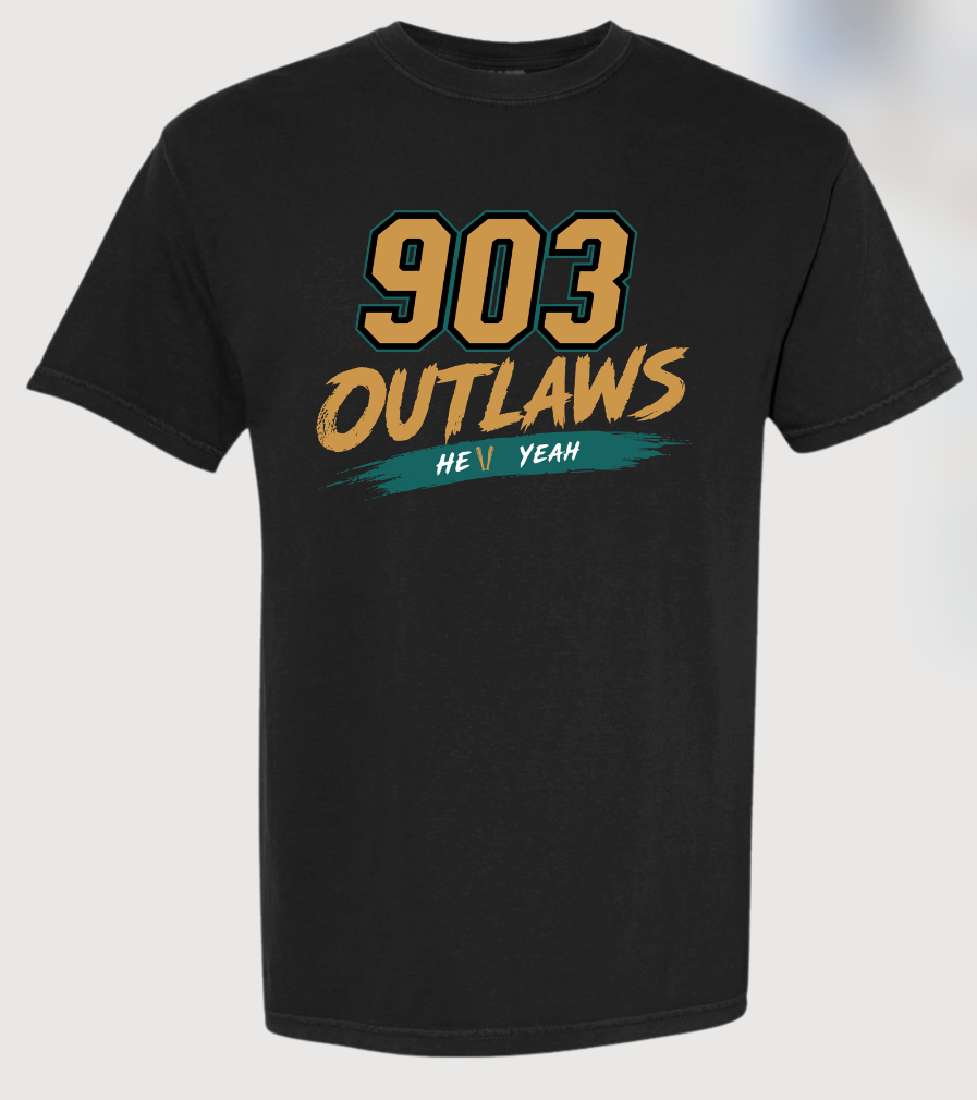 903 Outlaws Softball - Gold - T-shirt