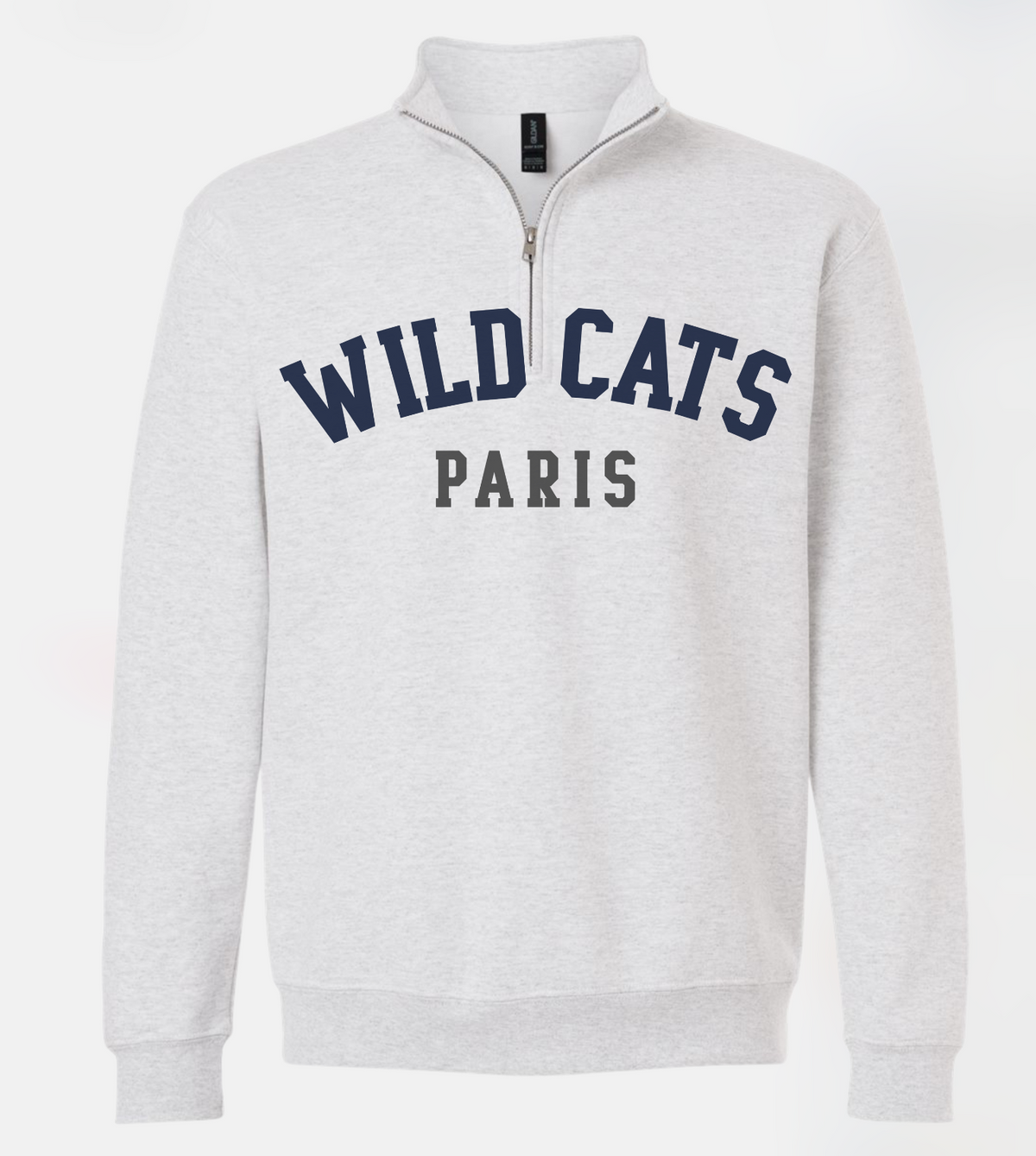 Ash Gray Arched 1/4 Zip