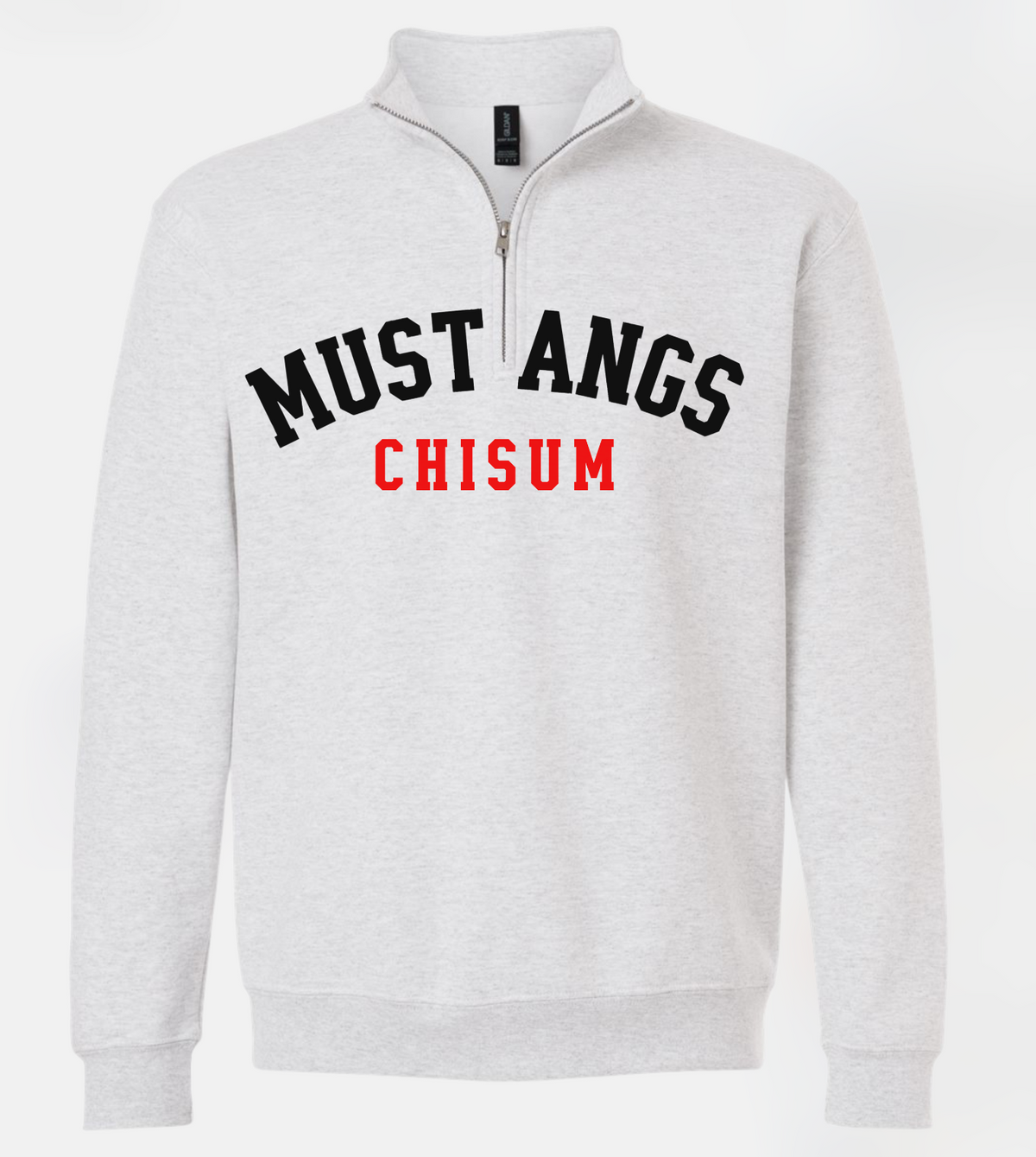 Ash Gray Arched 1/4 Zip