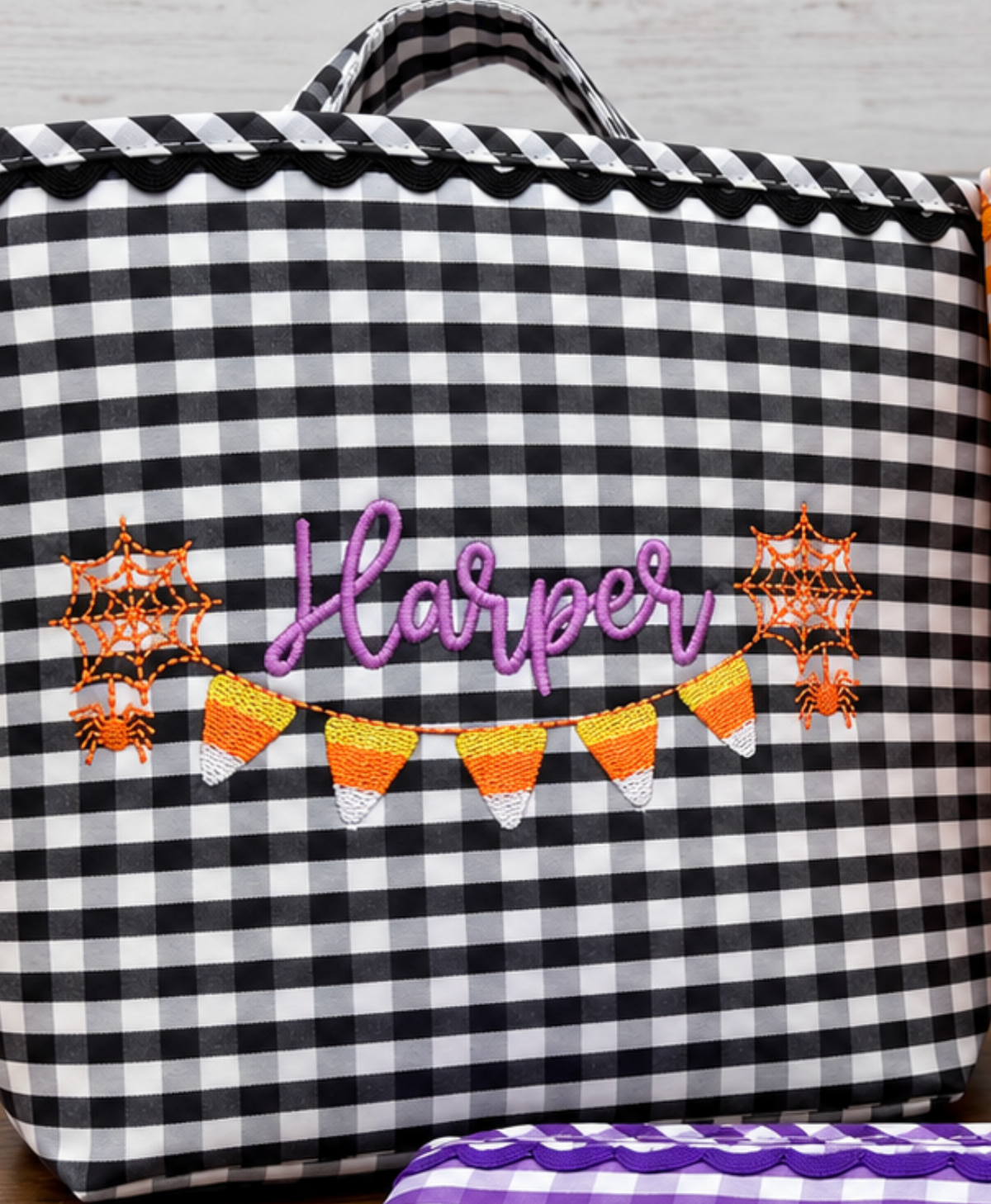 Halloween Candy Baskets - Embroidered