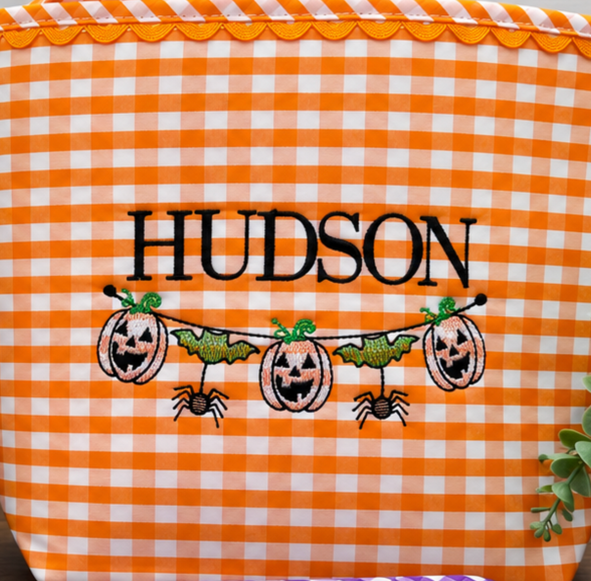 Halloween Candy Baskets - Embroidered