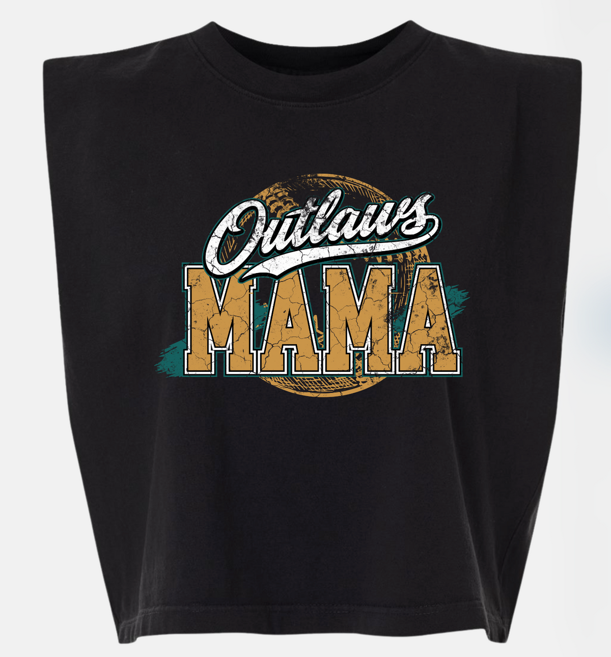 903 Outlaws Softball - Outlaws Mama - Boxy Muscle Crop