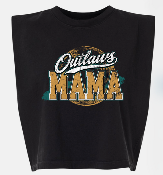 903 Outlaws Softball - Outlaws Mama - Boxy Muscle Crop